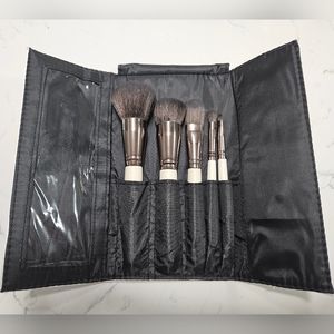 Cala 5 Piece Brush Set with Magnetic Closure Travel Pouch/Carrying Case